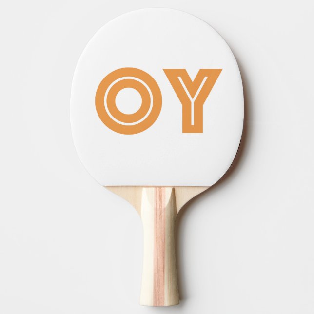 Raquette De Ping Pong Cadeau juif, unique, Oy VE (Devant)