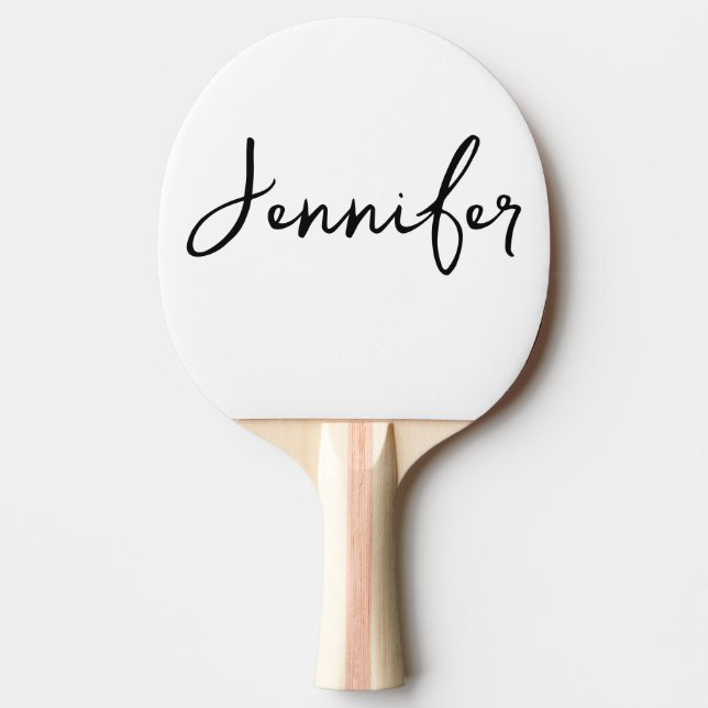 Raquette De Ping Pong Cadeau personnalisé Votre nom Mariage (Devant)