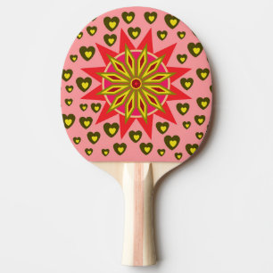RAQUETTE DE PING PONG CADEAU PETIT AMI PETITE AMIE MARI FEMME COEUR D'AM