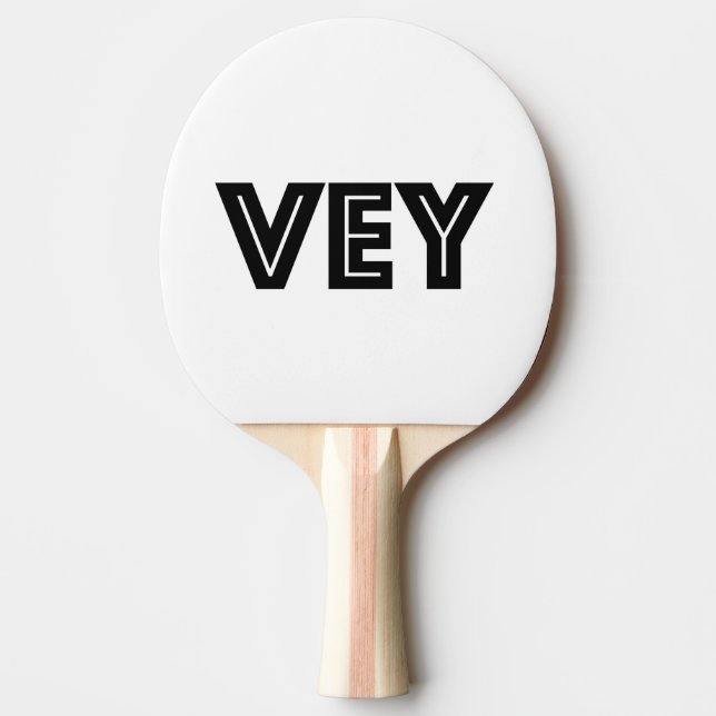 Raquette De Ping Pong Cadeau-Unique juif, Oy, VE (Devant)