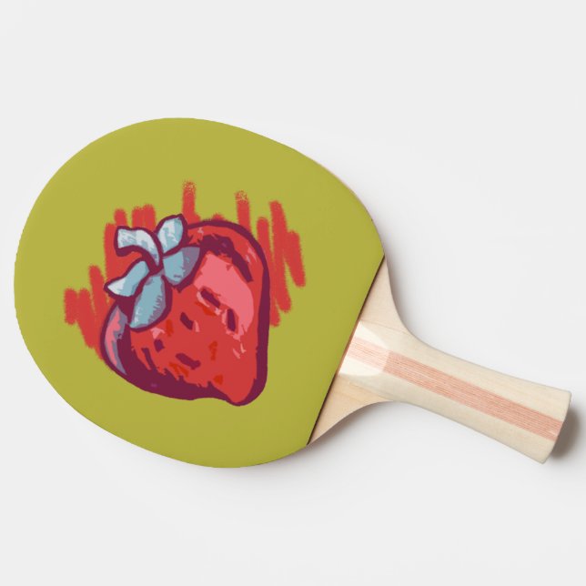 Raquette De Ping Pong Cadeaux fraises (Côté)