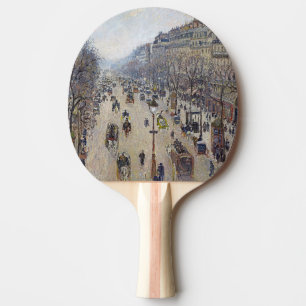 Raquette De Ping Pong Camille Pissarro - Boulevard Montmartre, matin