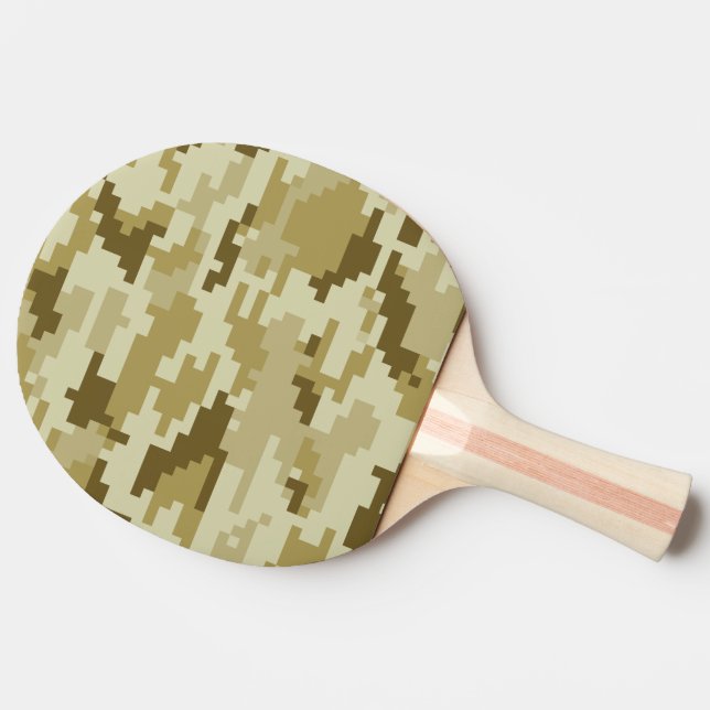 Raquette De Ping Pong Camouflage 8 bits pour désert numérique / Camo (Côté)