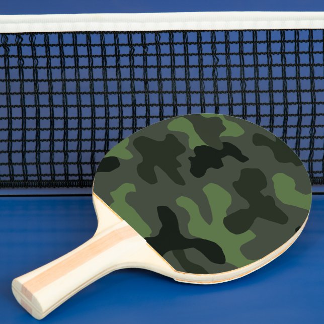 Raquette De Ping Pong camouflage gris vert foncé no.14 imprimer (Insitu)