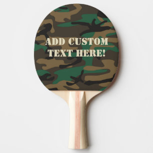 Raquette De Ping Pong Camouflage militaire Brown vert