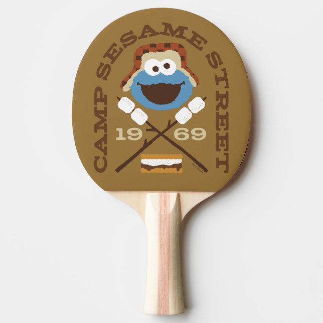Raquette De Ping Pong Camp Sesame Street 1969 (Devant)