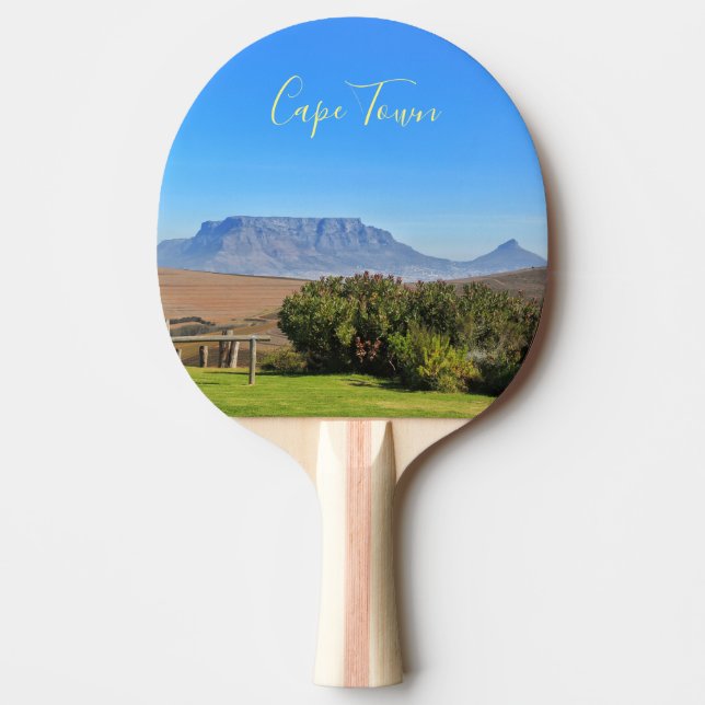 Raquette De Ping Pong Cap Afrique du Sud ZA Table Mountain View (Devant)