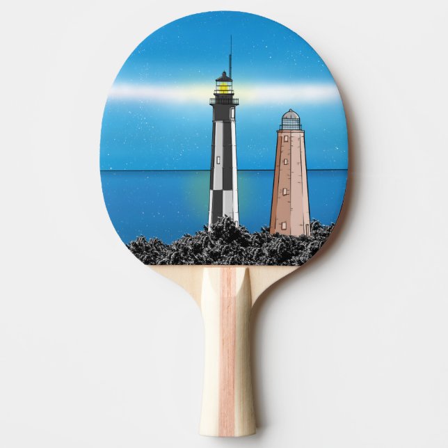 Raquette De Ping Pong Cape Henry Lighthouse Virginia Chesapeake Bay (Devant)