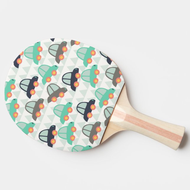 Raquette De Ping Pong Cars et More (Dos Côté)
