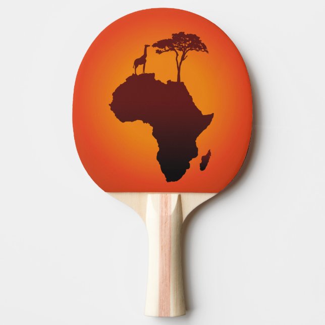 Raquette De Ping Pong Carte africaine Safari - Ping Pong Paddle (Devant)
