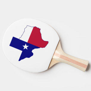 Raquette De Ping Pong Carte du drapeau du Texas