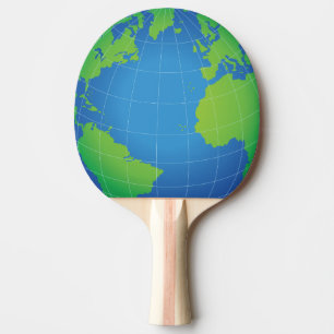 Raquette De Ping Pong Carte du monde