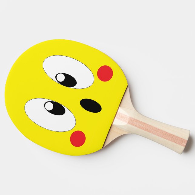 RAQUETTE DE PING PONG CARTOON EYES (Côté)
