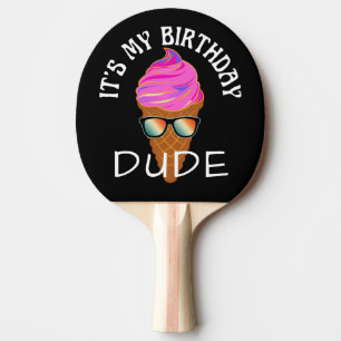 RAQUETTE DE PING PONG C'EST MON ANNIVERSAIRE MEC