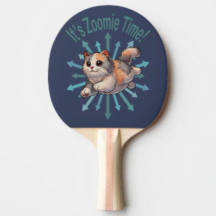 Raquette De Ping Pong C'est Zoomie Time Dilute Calico Cat