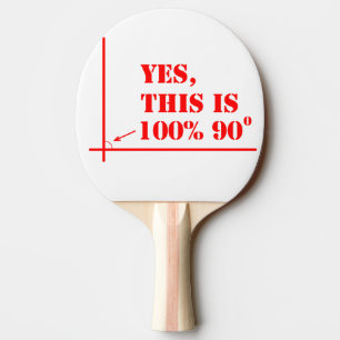 Raquette De Ping Pong Cet angle est de 100% 90 degrés