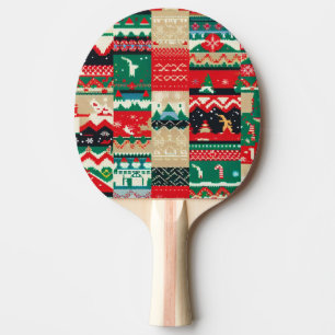 Raquette De Ping Pong Chandail moche de Noël (8)