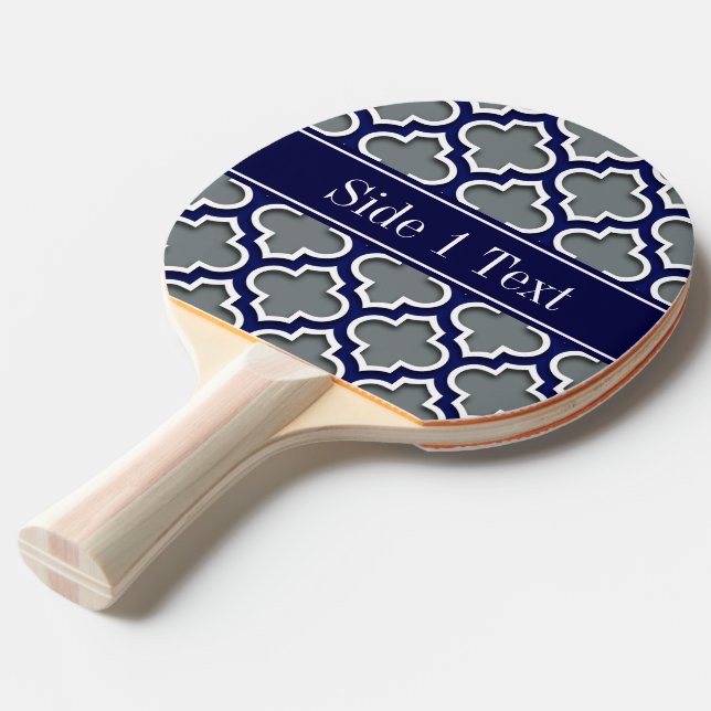 Raquette De Ping Pong Charcoal Navy Whats Marocain #5DS Nom de la marine (Devant Angle)