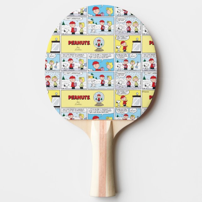 Raquette De Ping Pong Charlie Brown | Boule à neige (Devant)