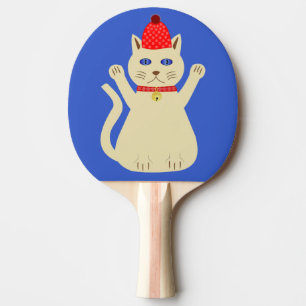 Raquette De Ping Pong Chat de Noël mignon