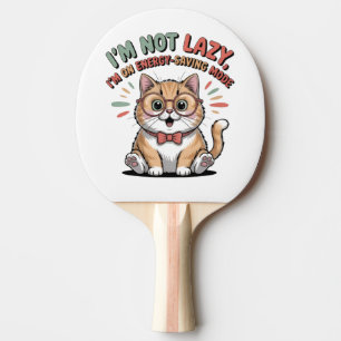 Raquette De Ping Pong Chat en mode d'économie d'énergie