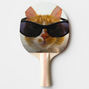 Raquette De Ping Pong Chat frais avec la palette de ping-pong de