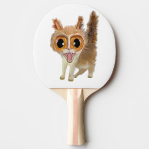 Raquette De Ping Pong Chat Kitty à gros yeux drôle