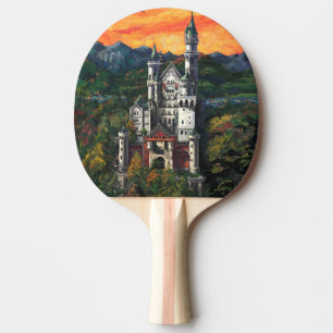 Raquette De Ping Pong Château Schloss Neuschwanstein