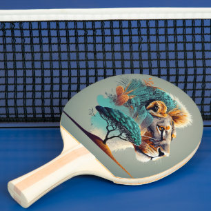 Raquette De Ping Pong Chef de lion Safari Africain
