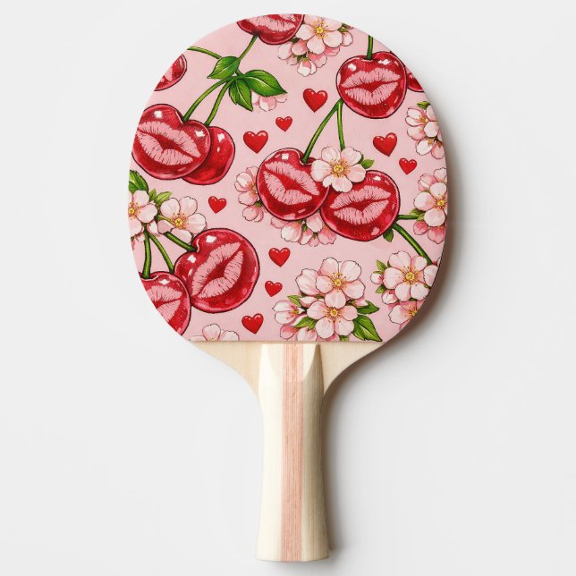 Raquette De Ping Pong Cherry Kiss Ping Pong Paddle (Devant)