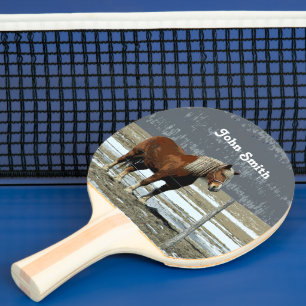 Raquette De Ping Pong Cheval Belge En Paddock Ping Pong Paddle