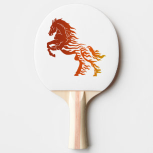 Raquette De Ping Pong Cheval flamboyant - Choisir la couleur arrière - 