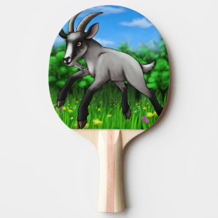 Raquette de ping pong chèvre
