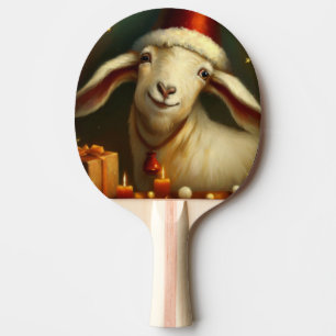 Raquette De Ping Pong Chèvre de Noël (3)