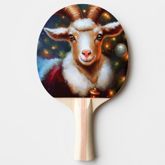 Raquette De Ping Pong Chèvre de Noël (4) (Devant)