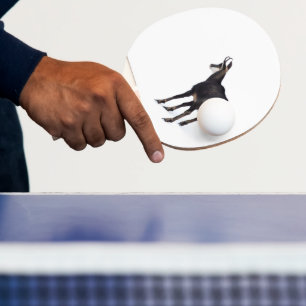 Raquette De Ping Pong Chèvre montagneuse minimaliste chamois alpin sur n