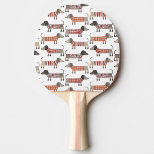 Raquette De Ping Pong Chien de saucisse Dachshund