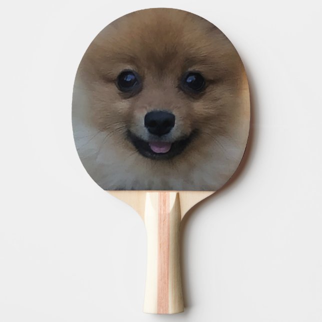 Raquette De Ping Pong chien mignon, (Devant)