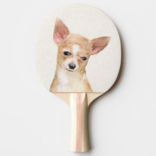 Raquette De Ping Pong Chihuahua Peinture - Cute Original Chien Art