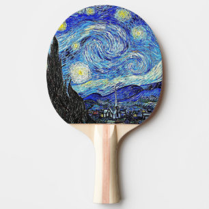 Raquette De Ping Pong Ciel Vintage Nuit Nuit Étoilée