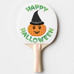 Raquette De Ping Pong citrouille "HAPPY HALLOWEEN"
