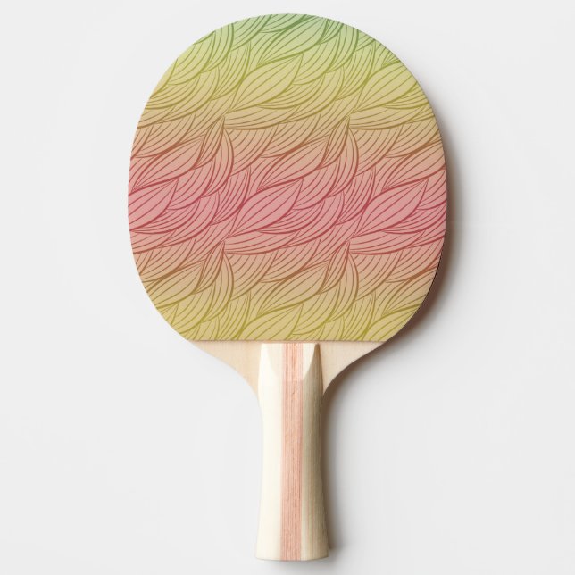 Raquette De Ping Pong Citrus Punch Ombre Abstrait (Devant)