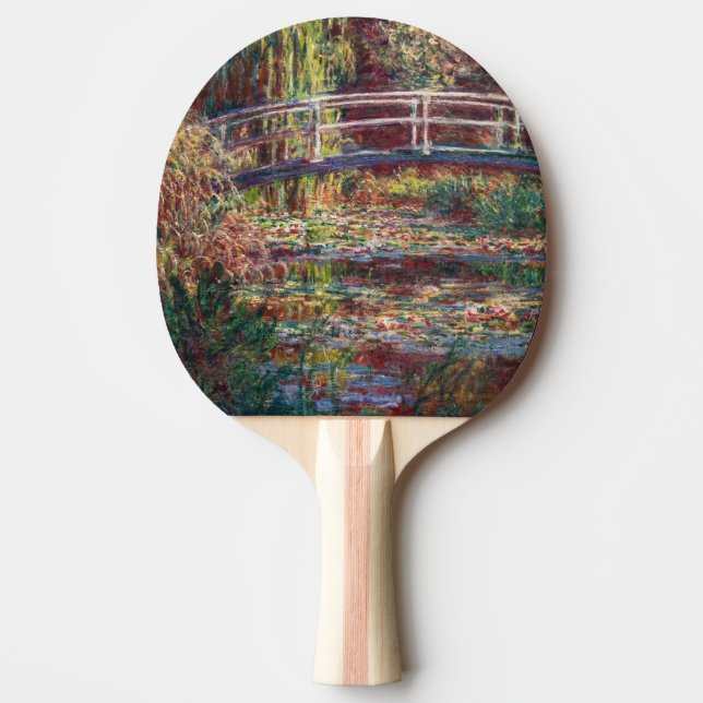 Raquette De Ping Pong Claude Monet - Eau Lily étang, Harmonie rose (Devant)