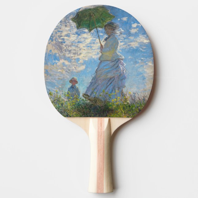 Raquette De Ping Pong Claude Monet - La Promenade, Femme avec un Parasol (Devant)