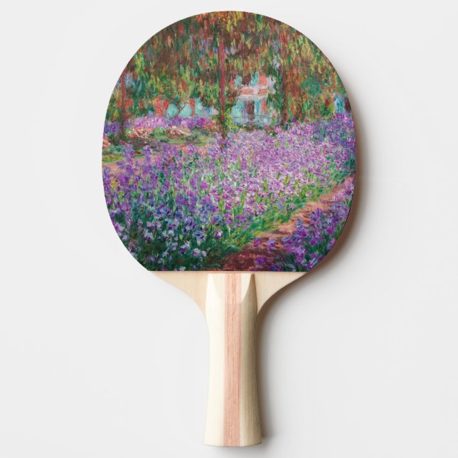 Raquette De Ping Pong Claude Monet - Le jardin de l'artiste à Giverny (Devant)