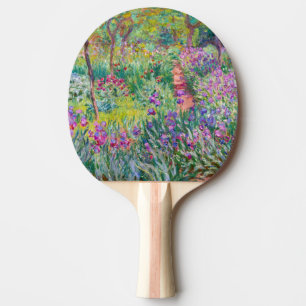 Raquette De Ping Pong Claude Monet - Le jardin d'Iris à Giverny