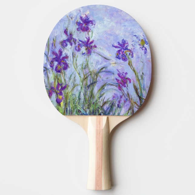 Raquette De Ping Pong Claude Monet - Lilac Irises / Iris Mauves (Devant)