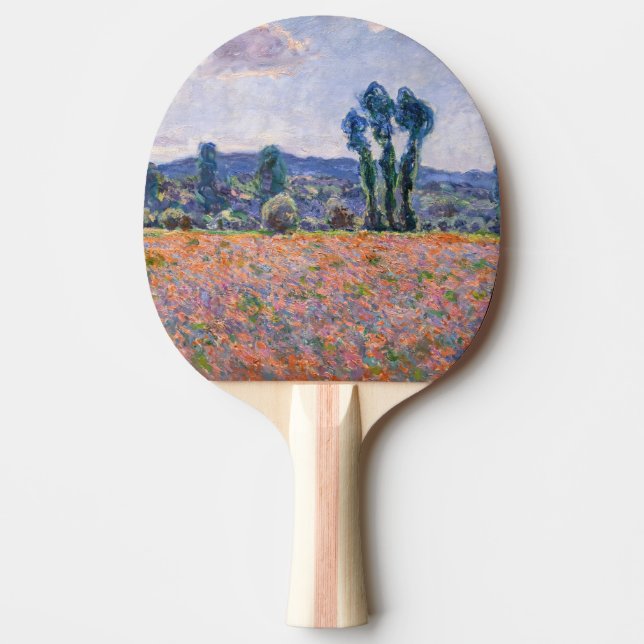 Raquette De Ping Pong Claude Monet - Poppy Field 1890 (Giverny) (Devant)