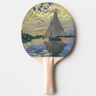 Raquette De Ping Pong Claude Monet - Voilier au Petit-Gennevilliers