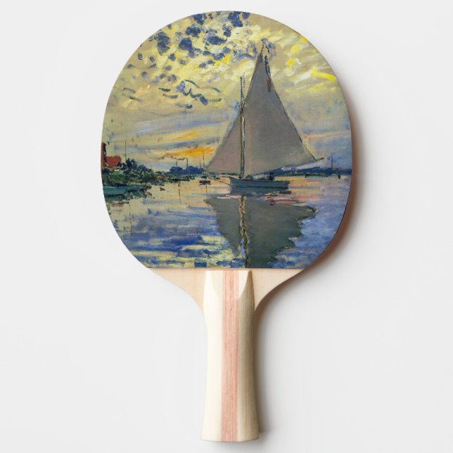 Raquette De Ping Pong Claude Monet - Voilier au Petit-Gennevilliers (Devant)